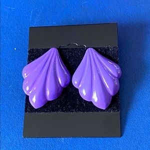 Perfect Purple Vintage Earrings with Secure Backs